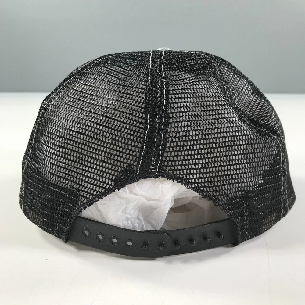 Vintage Trucker Hat Black and Gray Boys Youth Size New Era Pro Model